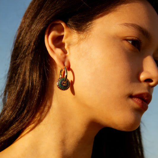 SUPERVALUECHOICE HCSETA00026 Bohemian Painted Floral Earrings