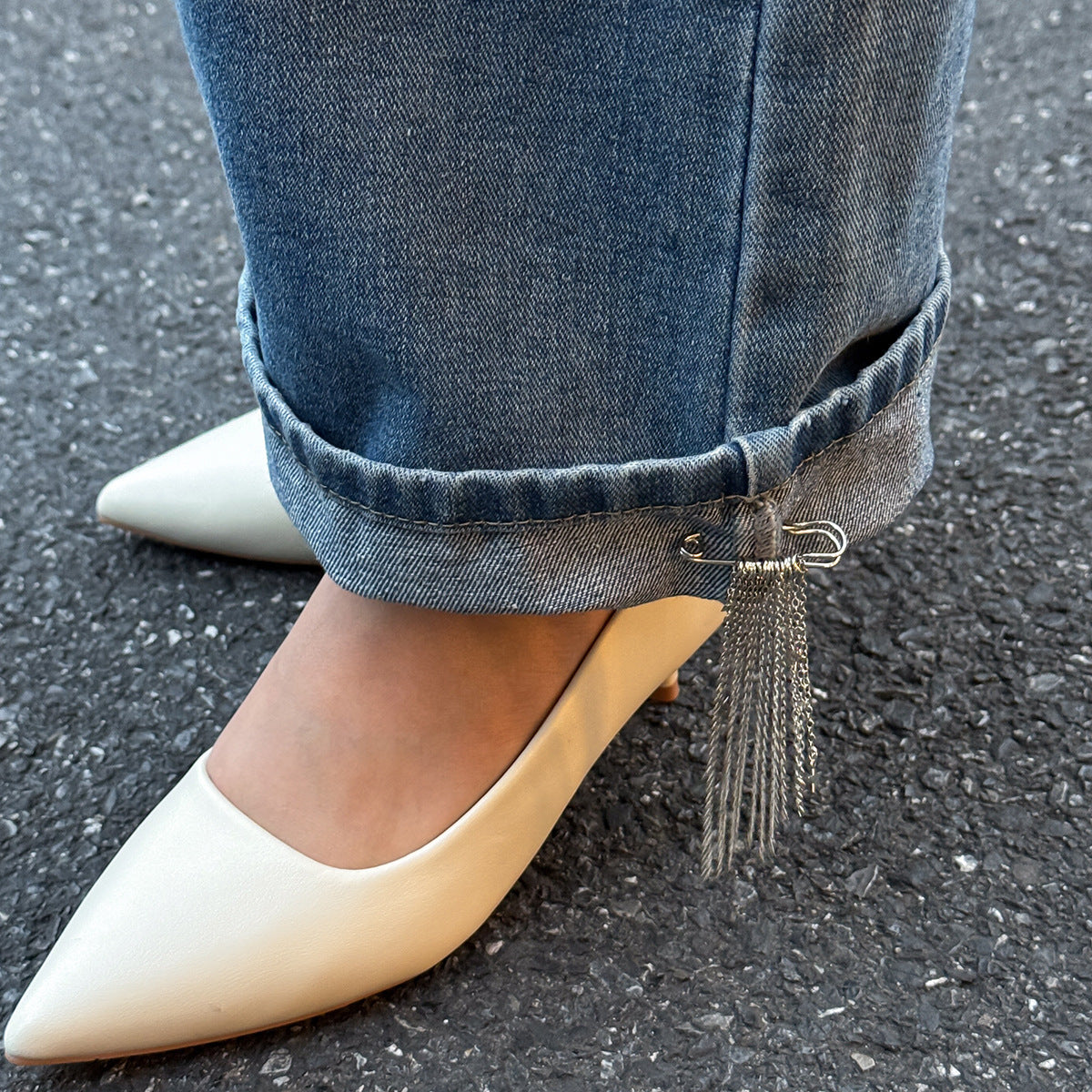 SUPERVALUECHOICE HCSESA00006 Fashionable Irregular CCB Fringe Chain Brooch