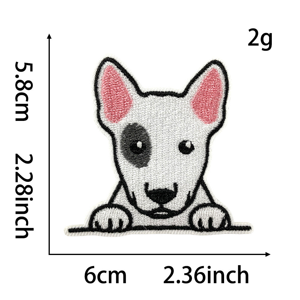 SUPER VALUE CHOICE  HCSEYB00001 Dog-themed embroidered fabric patches