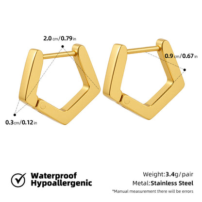 SUPERVALUECHOICE HCSETA00027 Diamond-studded triangle earrings