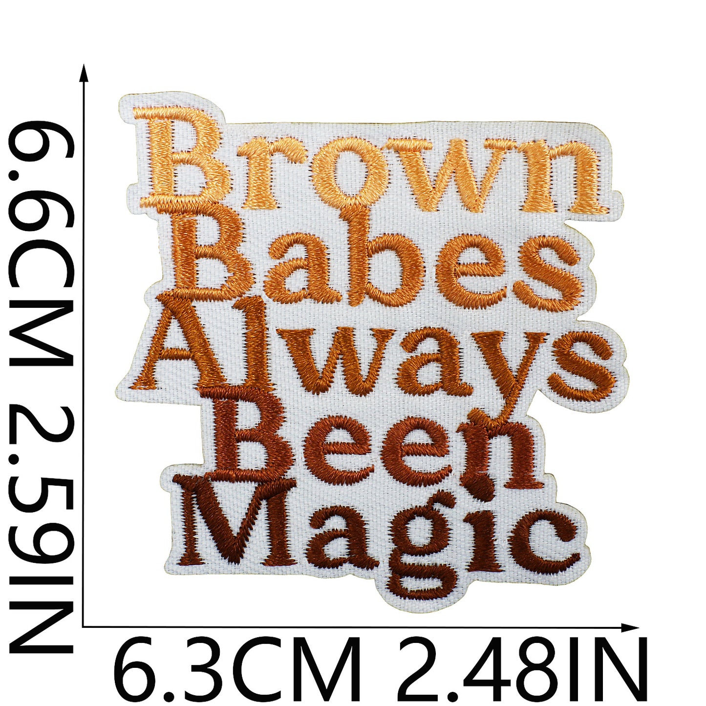 SUPERVALUECHOICE HCSEYB00013 Black Girl Magic Embroidered Fabric Patch