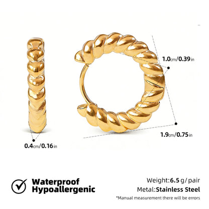 SUPERVALUECHOICE HCSETA00024 Earrings with an irregular textured pattern