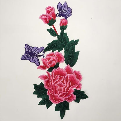 SUPERVALUECHOICE HCSEYB00050  Floral Embroidered Fabric Patches  9'' X 15.74''