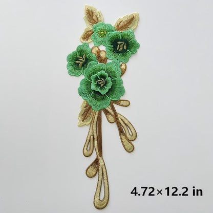 SUPERVALUECHOICE HCSEYB00047 Floral Embroidered Fabric Patches