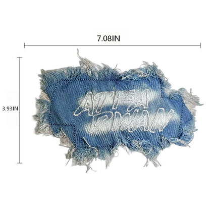 SUPERVALUECHOICE HCSEYE00002 Denim Letter embroidery clothing fabric patches