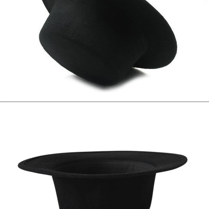 SUPERVALUECHOICE HCSEK00044 Vintage Flat Top Fedora Hat Wide Brim Jazz Style Unisex Cap