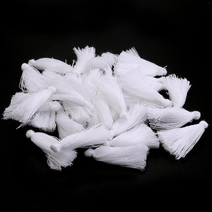 SUPERVALUECHOICE HCSEYE00014 Mini Cotton Tassel Charms, 1.18 Inch Handmade Tassels for DIY Jewelry Making