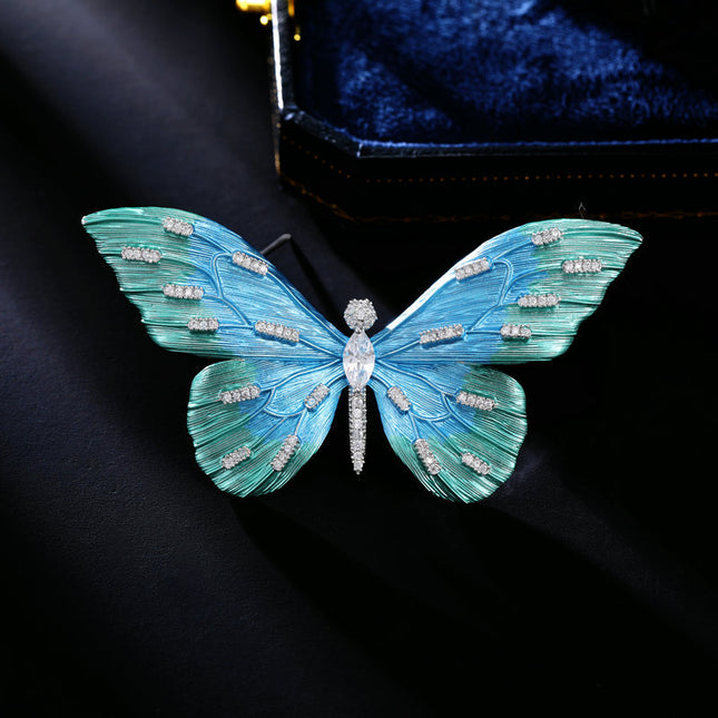 SUPERVALUECHOICE HCSESA00011 Gradient-colored butterfly brooch
