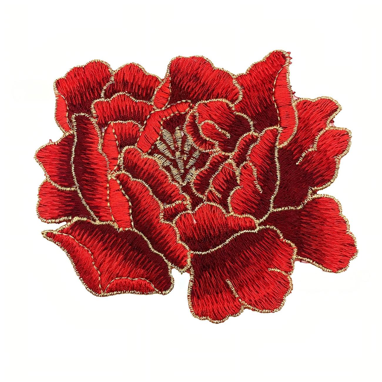 SUPERVALUECHOICE HCSEYB00063 Floral Embroidered Fabric Patches 3.93'' X 4.33''