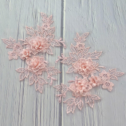 SUPERVALUECHOICE HCSEYB00129 Pair of Floral Embroidery Patches Matching Set