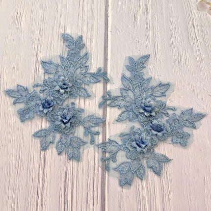 SUPERVALUECHOICE HCSEYB00129 Pair of Floral Embroidery Patches Matching Set