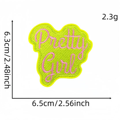 SUPERVALUECHOICE HCSEYSB00027 9Pcs Motivational Slogan Embroidered Iron On Patches Clothing DIY Decoration Appliques