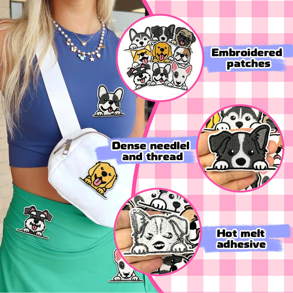 SUPER VALUE CHOICE  HCSEYB00001 Dog-themed embroidered fabric patches