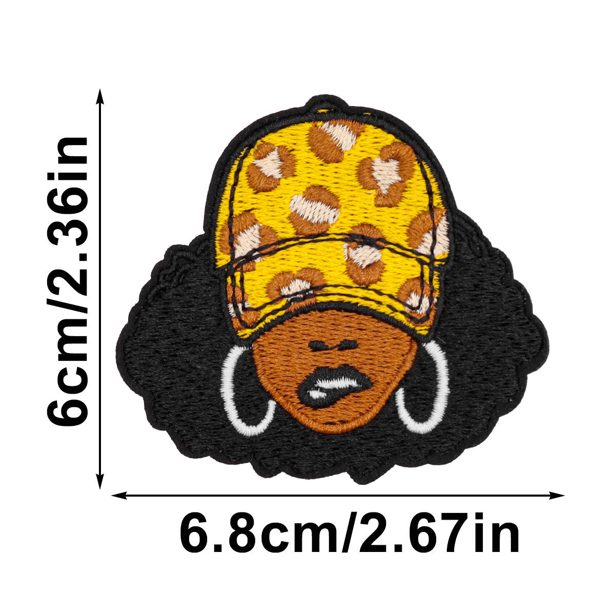 SUPERVALUECHOICE HCSEYSB00108 15Pcs Black Girl Magic Themed Embroidered Iron On Patches Apparel DIY Sewing Decor Appliques