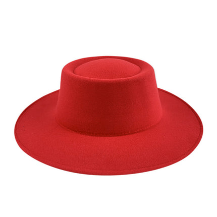 SUPERVALUECHOICE HCSEK00041 Vegan suede  Top Fedora Wool Felt Hat for Women & Men
