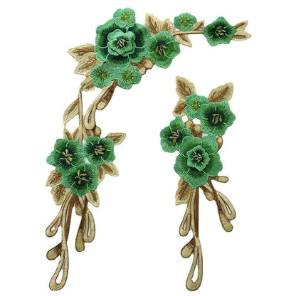 SUPERVALUECHOICE HCSEYB00047 Floral Embroidered Fabric Patches