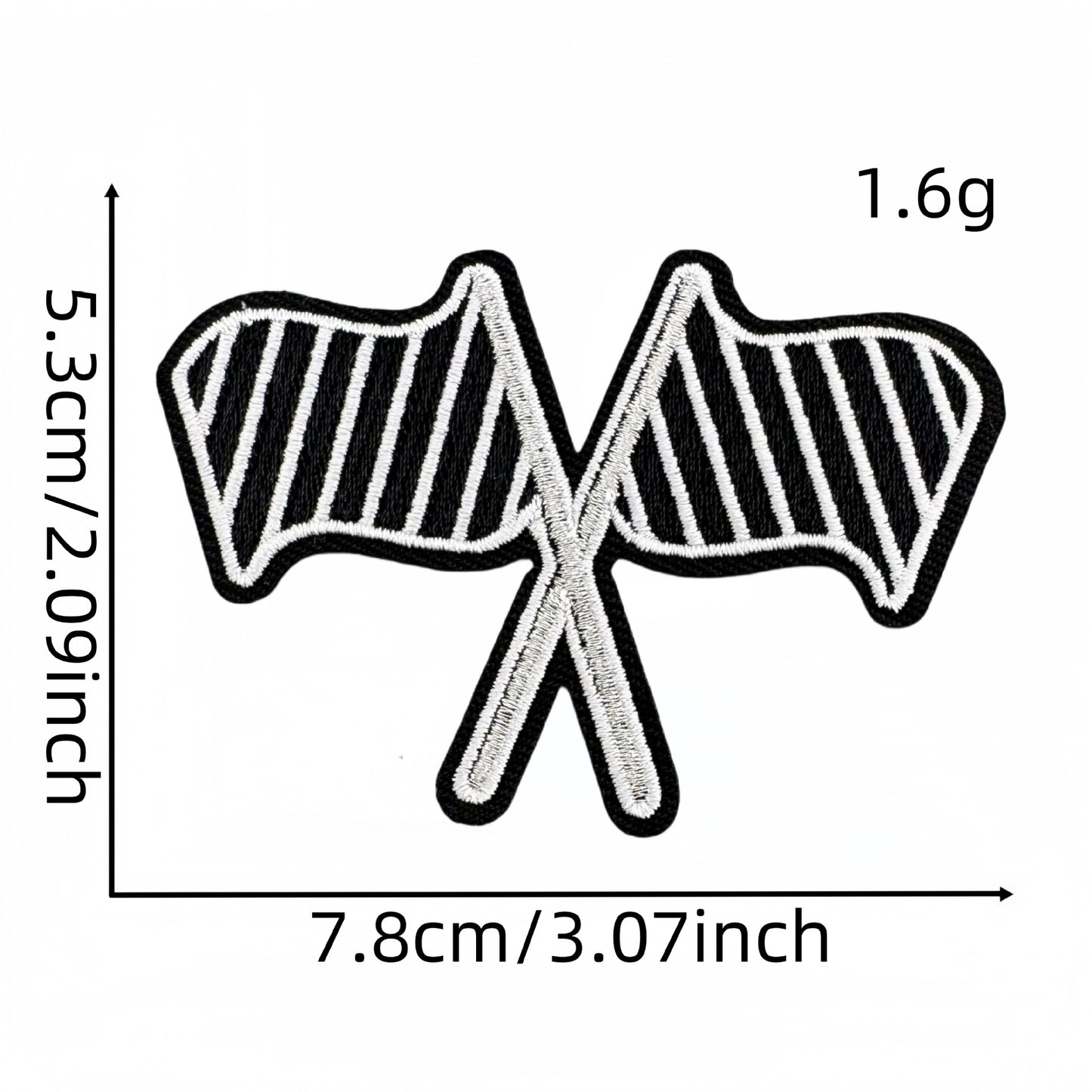 SUPERVALUECHOICE HCSEYB00030 Vintage English Graffiti Embroidered Fabric Patches