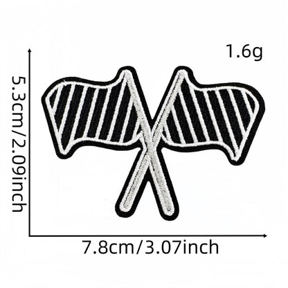 SUPERVALUECHOICE HCSEYB00030 Vintage English Graffiti Embroidered Fabric Patches