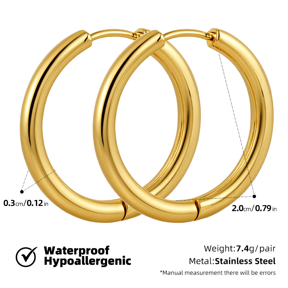SUPERVALUECHOICE HCSETA00015 Elegant Hoop Earrings