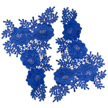 SUPERVALUECHOICE HCSEYB00133 Pair of Floral Embroidery Patches Matching Set