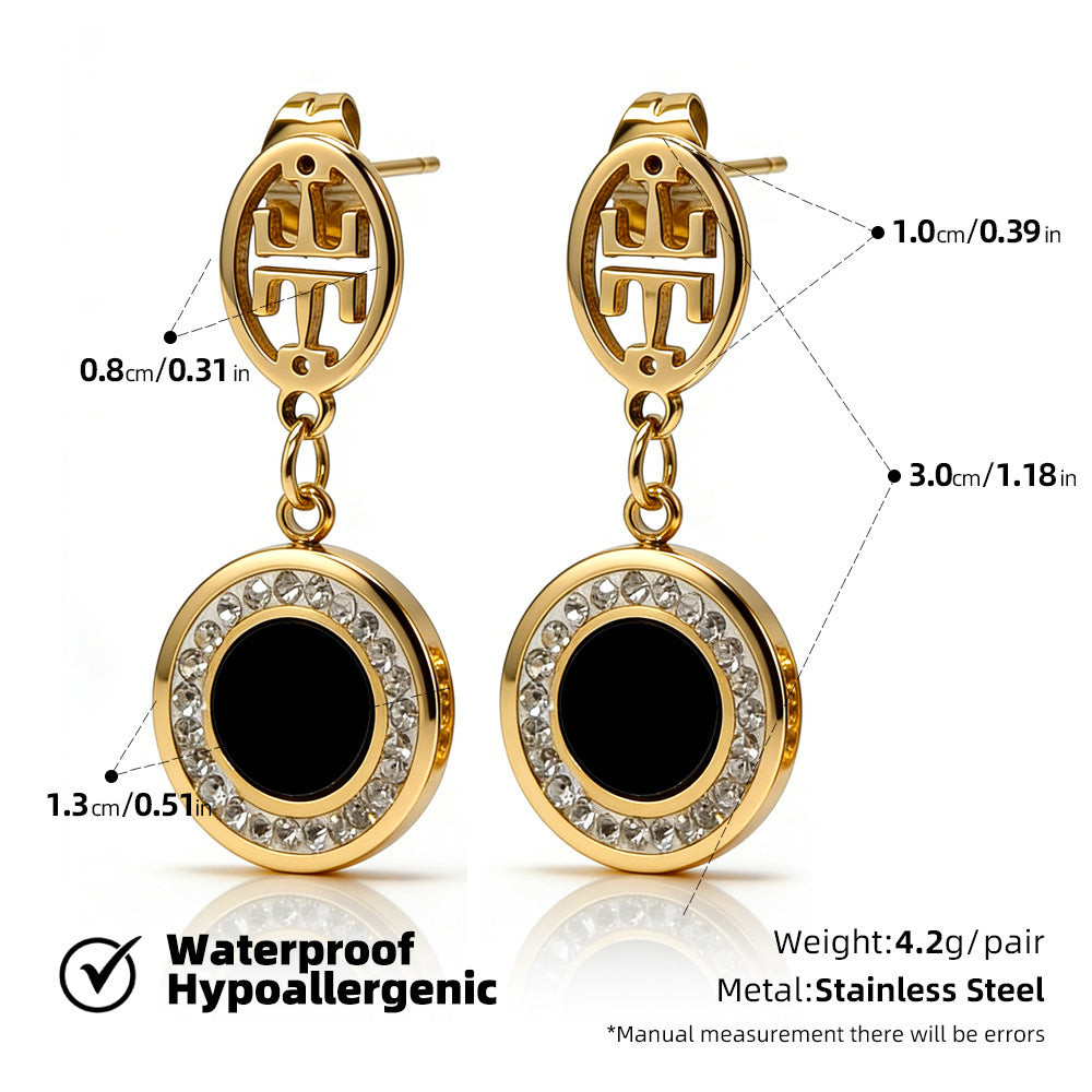SUPERVALUECHOICE HCSETA00022 Round diamond drop earrings