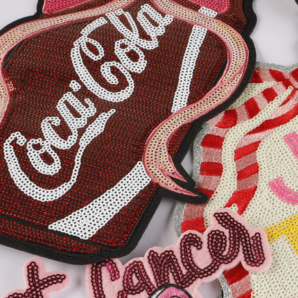SUPERVALUECHOICE HCSEYC00009 Sequin English Letter Fabric Patch
