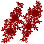Burgundy / 1 pair (2-piece set)