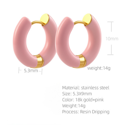 SUPERVALUECHOICE HCSETA00032 Full-circle resin earrings
