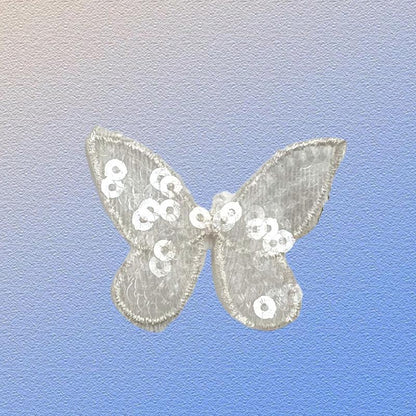 SUPERVALUECHOICE HCSEYC00016 Denim Shiny sequin Butterfly embroidery clothing fabric patches