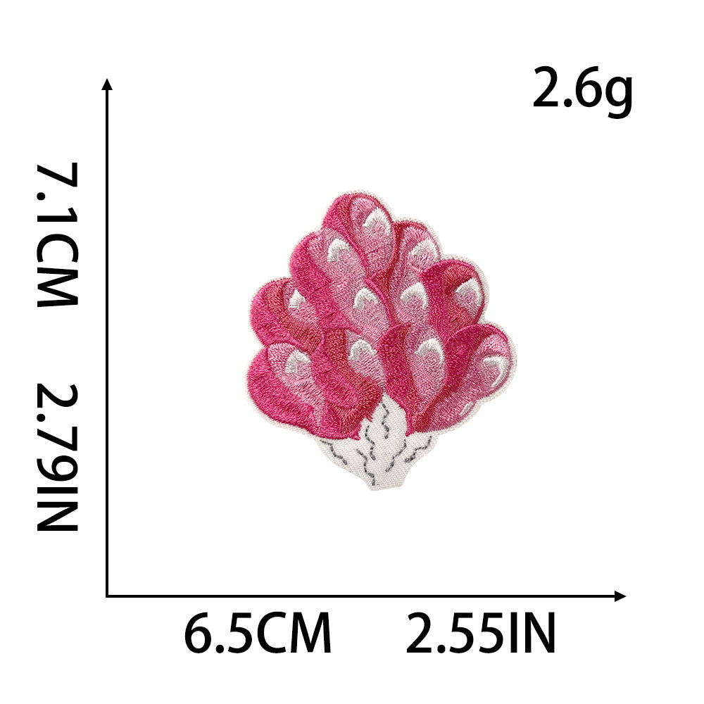 SUPERVALUECHOICE HCSEYB00014 Sweet and Edgy Pink Embroidered Fabric Patch