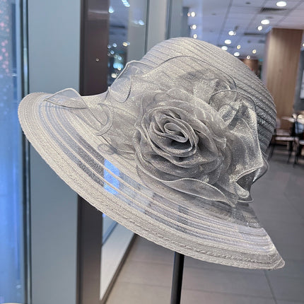 SUPERVALUECHOICE HCSEK00059 Women's Summer Lace Bucket Hat | Breathable Mesh Floral Sun Hat with Wide Brim UV Protection