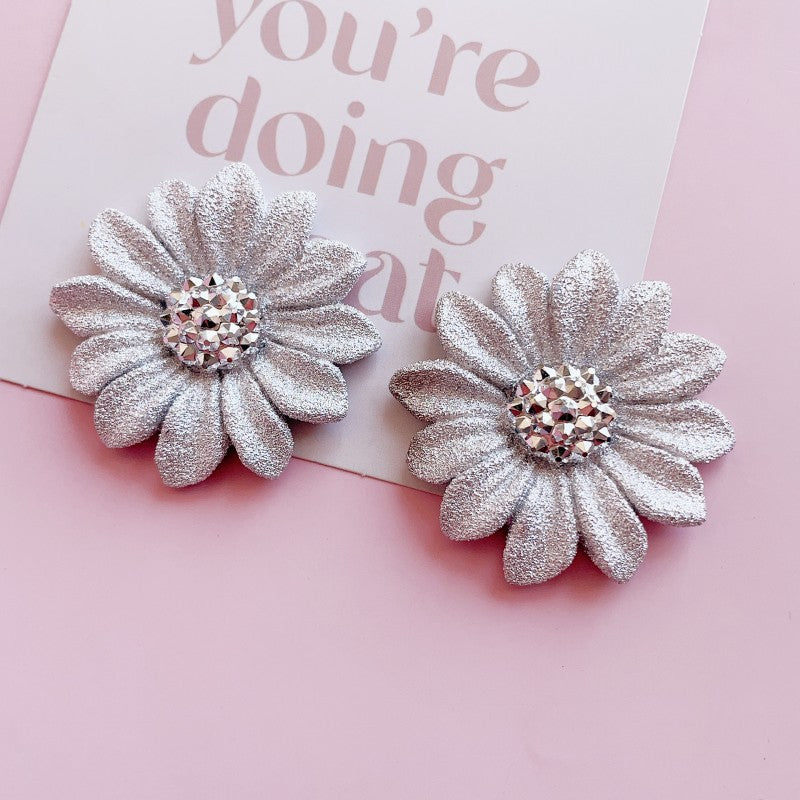 SUPERVALUECHOICE HCSEYD00001 Matte-Finish Electroplated Sunflower Resin Accessory Patch