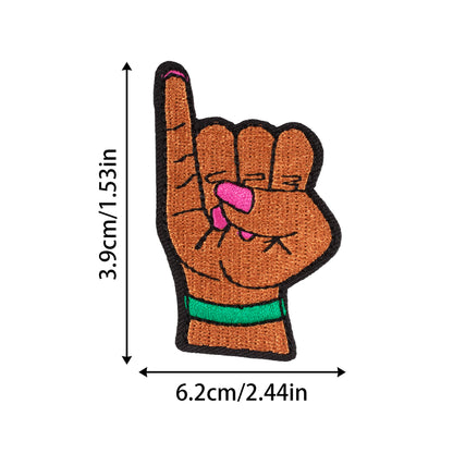 SUPERVALUECHOICE HCSEYSB00110 16Pcs AKA 1908 Themed Green Pink Embroidered Iron On Patches Clothing DIY Appliques