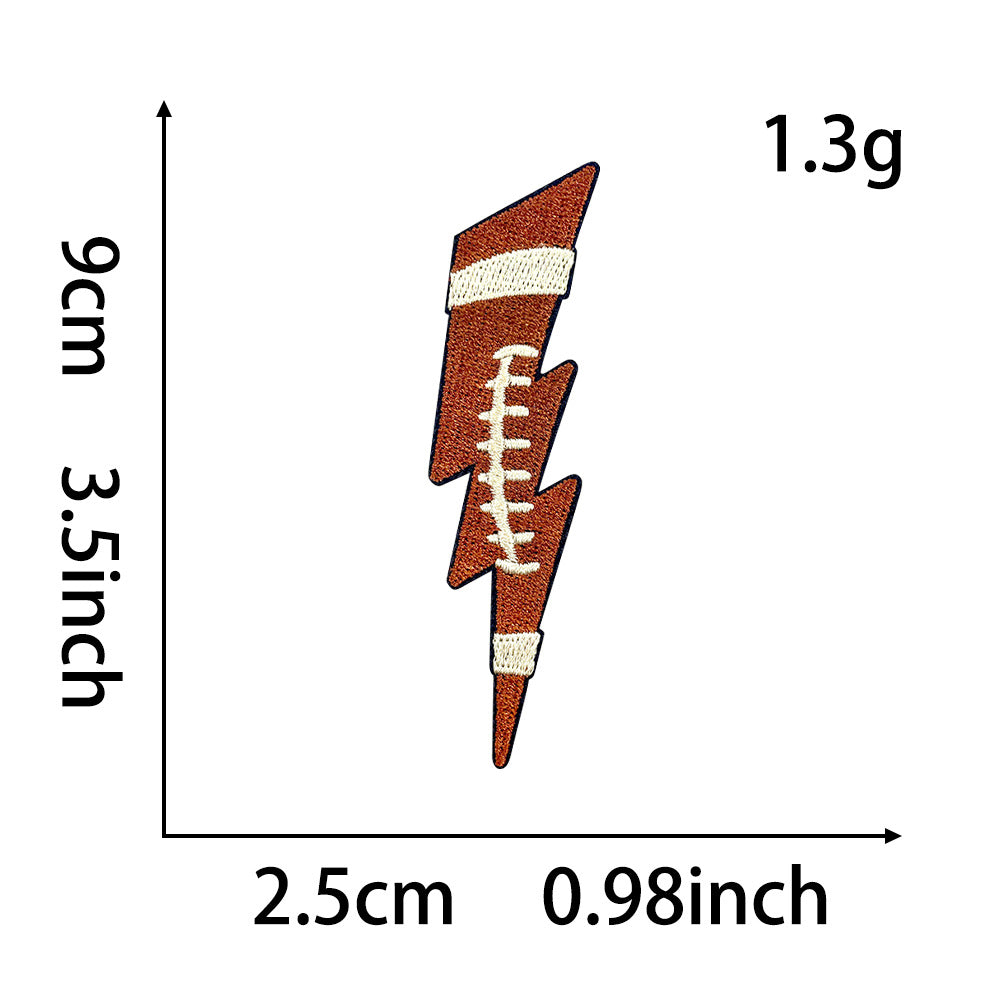 SUPERVALUECHOICE HCSEYB00029 Football Game Day Embroidered Fabric Patches