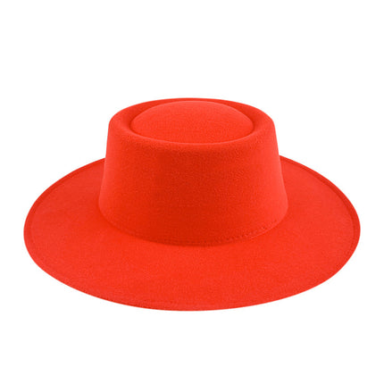 SUPERVALUECHOICE HCSEK00041 Vegan suede  Top Fedora Wool Felt Hat for Women & Men