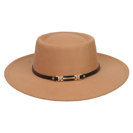 SUPERVALUECHOICE HCSEK00045 Vegan suede Top Fedora Hat Wool Felt Jazz Style Winter Unisex