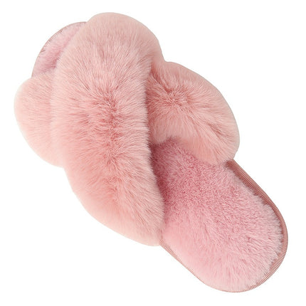 SUPERVALUECHOICE HCSEWB00014 Fluffy Fuzzy Slide Slippers