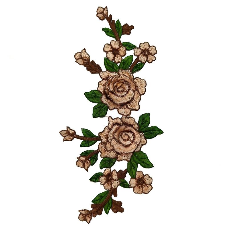 SUPERVALUECHOICE HCSEYB00054 Floral Embroidered Fabric Patches 5.51'' X 11.81''