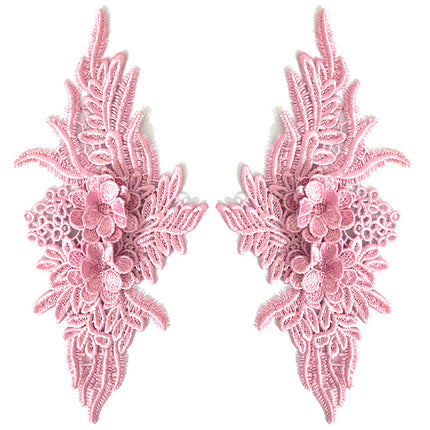 SUPERVALUECHOICE HCSEYB00132 Pair of Floral Embroidery Patches Matching Set