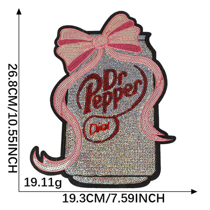 SUPERVALUECHOICE HCSEYC00009 Sequin English Letter Fabric Patch