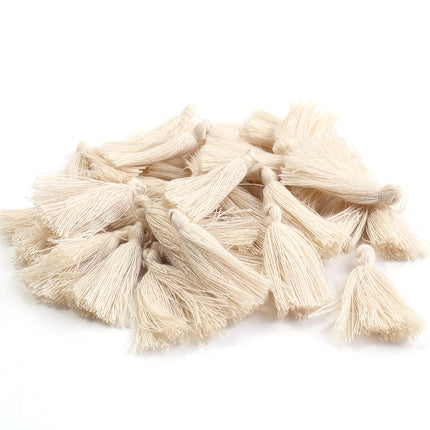 SUPERVALUECHOICE HCSEYE00014 Mini Cotton Tassel Charms, 1.18 Inch Handmade Tassels for DIY Jewelry Making