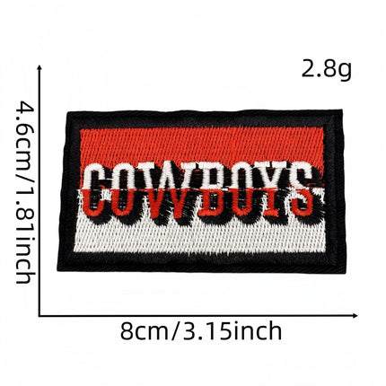 SUPERVALUECHOICE HCSEYB00031 Vintage English Graffiti Embroidered Fabric Patches