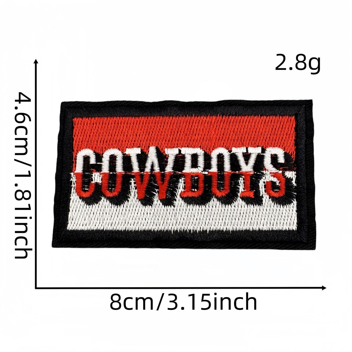 SUPERVALUECHOICE HCSEYB00031 Vintage English Graffiti Embroidered Fabric Patches