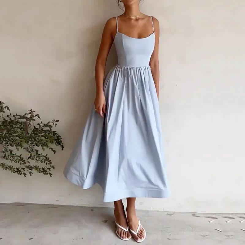 SVCD000100 Women Strapless Ruched High Waist Wrap Split Asymmetrical Beach Maxi Long Dress