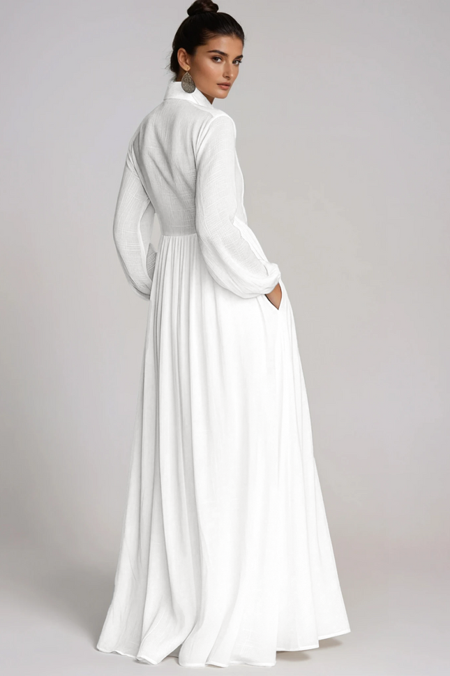 SUPERVALUECHOICE HCSEAA00012 Plunge Ruch Maxi Dress