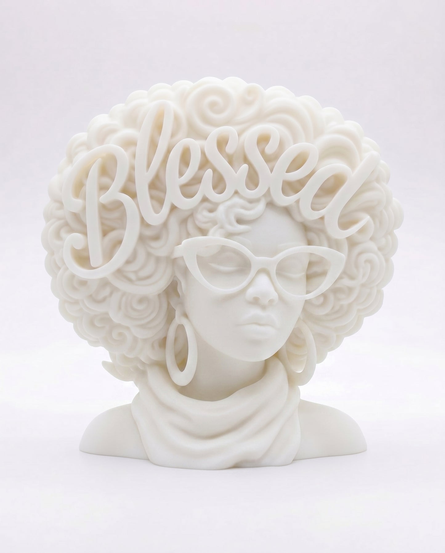 SUPERVALUECHOICE HCSEUA00042  Z- Customizable DIY Retro Scarf Female Sculpture Blank Paintable Accessory Base for Keychains Brooches 2.8" × 2.6" × 1"