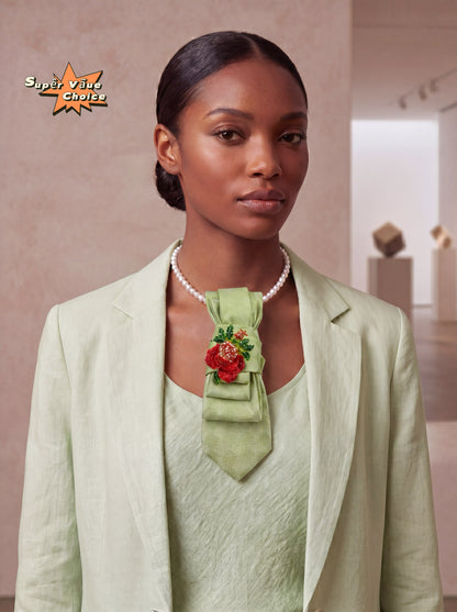 SUPERVALUECHOICE HCSEZA00018 Green Checkered Tie