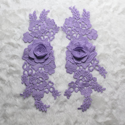 SUPERVALUECHOICE HCSEYB00136 Pair of Floral Embroidery Patches Matching Set