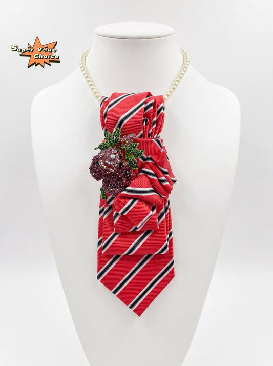 SUPERVALUECHOICE HCSEZA00026 Red and black striped tie