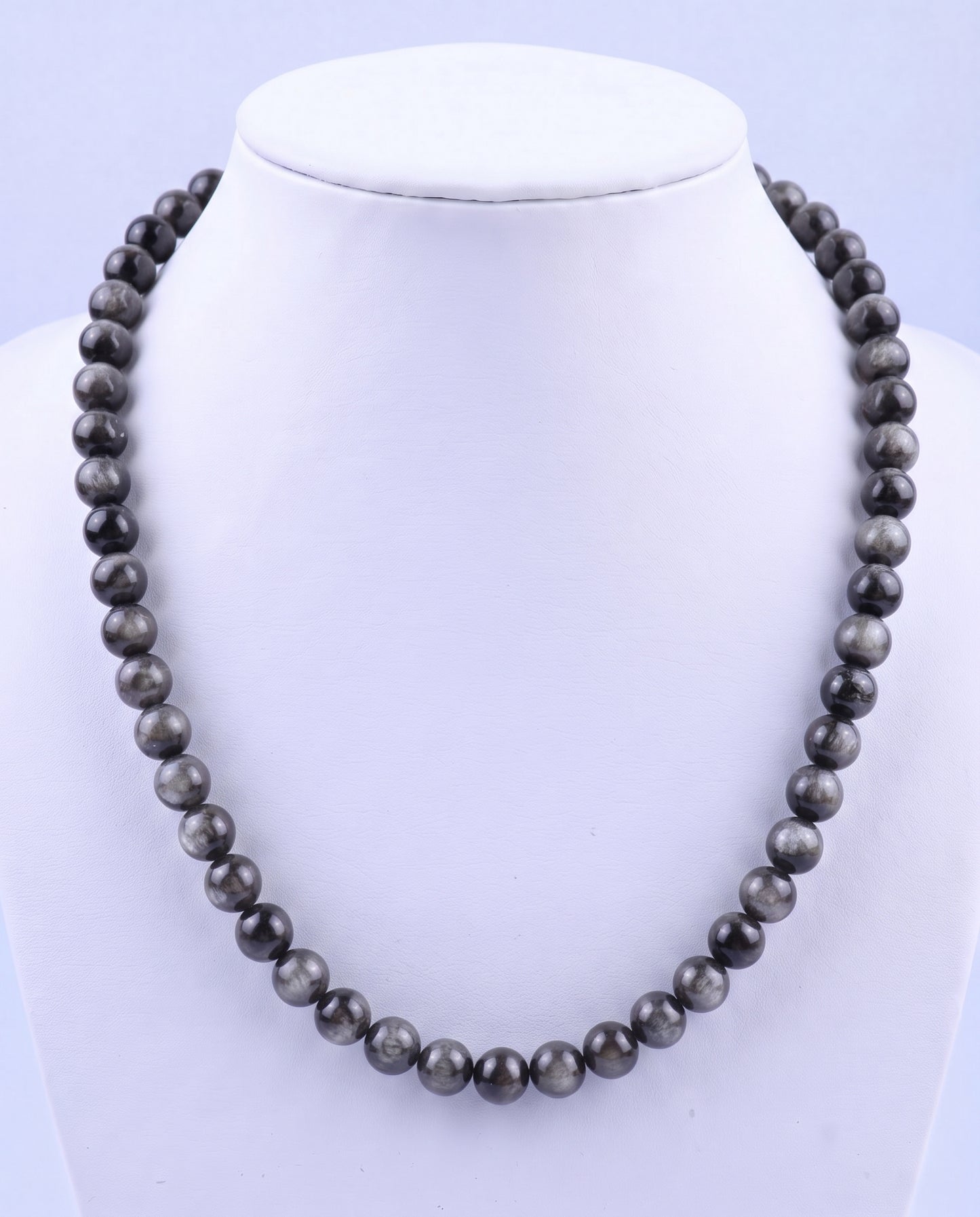 SUPERVALUECHOICE HCSEN00003 0.31 Inch Round Cat Eye Bead Single Strand Necklace 16 Inch With 6 Inch Extender 15 Colors Collarbone Beaded Chain Jewelry For Women